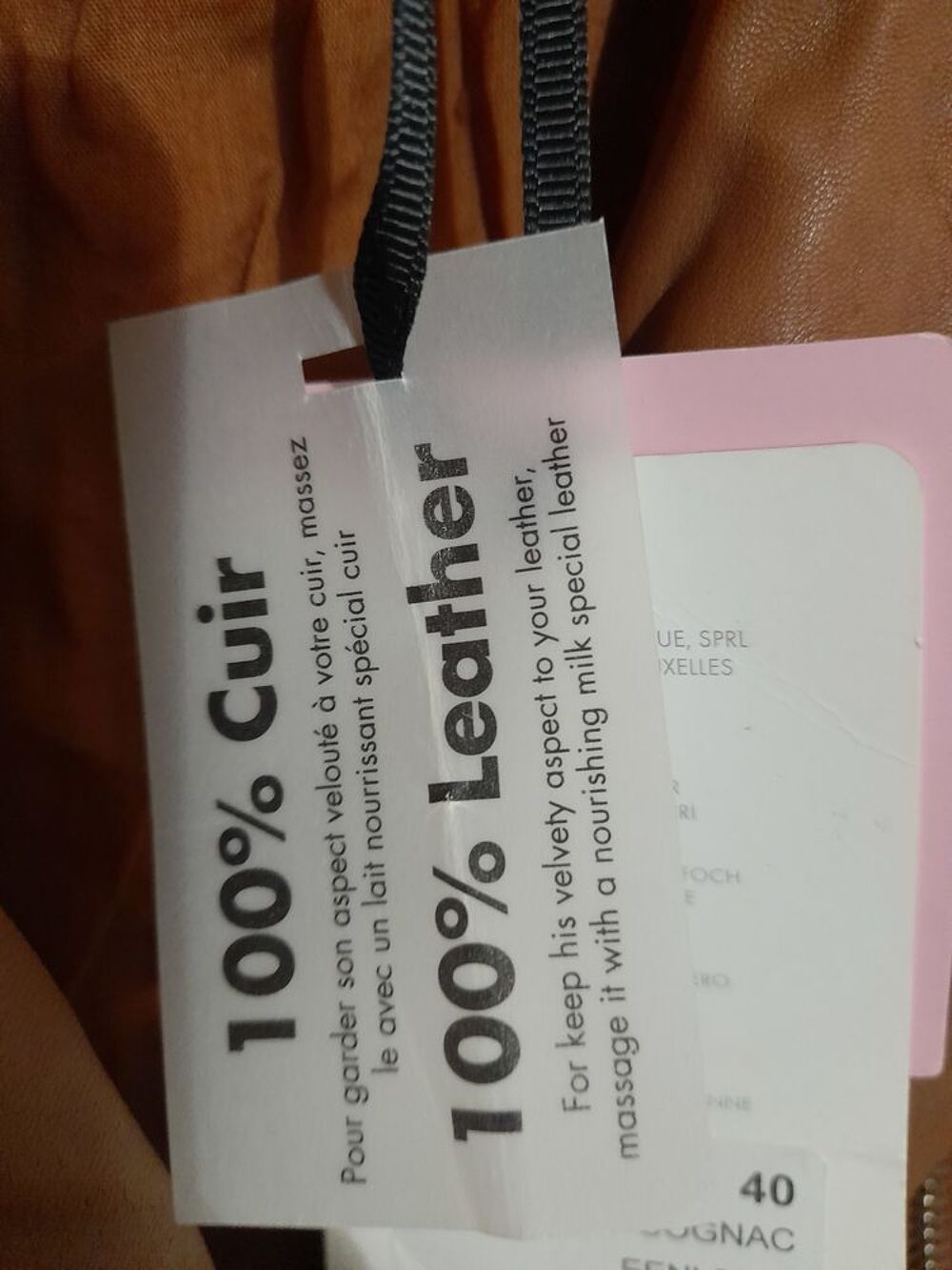 Blouson perfectio Naf Naf 100% cuir d'agneau neuf Vêtements