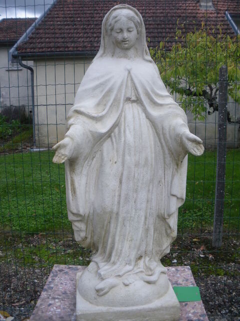 Statue Vierge Marie,pierre reconstitue  249 Chteau-l'vque (24)