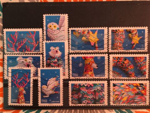 LOT 74 TIMBRES FRANCE OBLITÉRÉS AUTO ADHÉSIFS 2 Andernos-les-Bains (33)