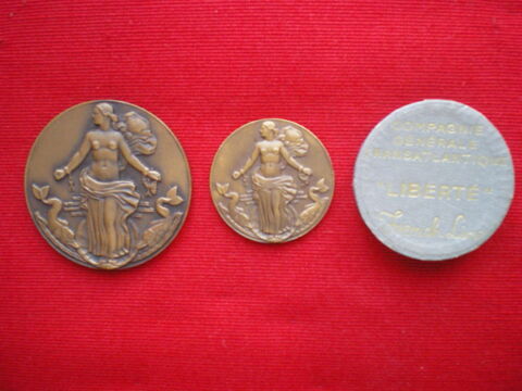 M�daille de la Compagnie G�n�rale Transatlantique. 45 Caen (14)