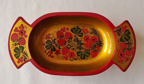 plat vintage Khokhloma URSS peint et laqu  la main 
20 Carnon Plage (34)