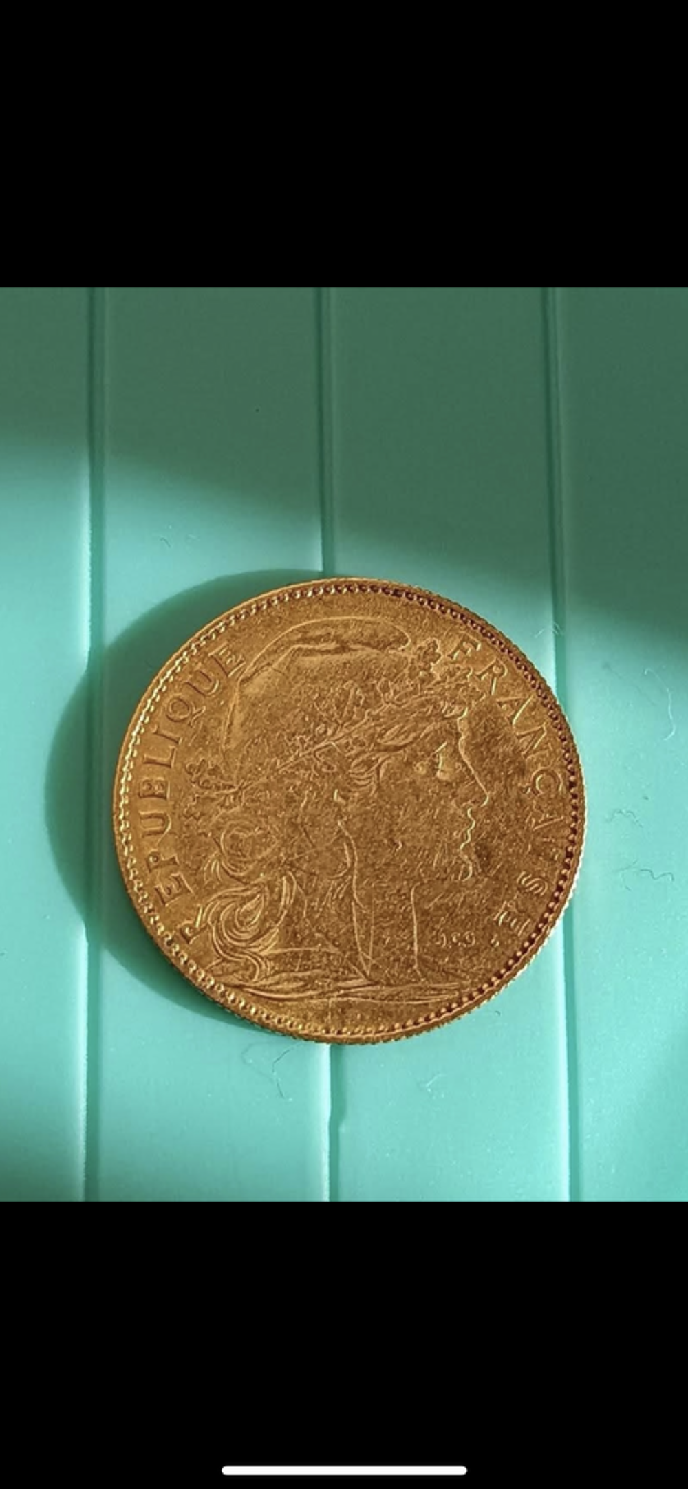 Pi&egrave;ce or 10 francs 1901 