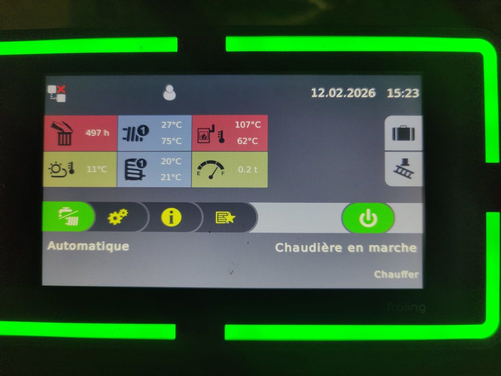 Chaudi&egrave;re &agrave; granul&eacute;s/pellets/bois PE1 Pellet 10 kW Fr&ouml;ling Bricolage