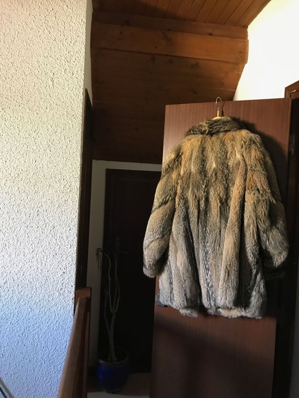 Veste femme longue en fourrure naturelle Vêtements