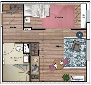  Appartement � vendre 1 pi�ce 31 m�