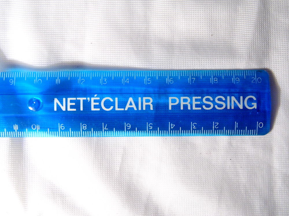 T.B.N. Net &eacute;clair pressing Cambrai r&eacute;gle publicitaire objet vintage 