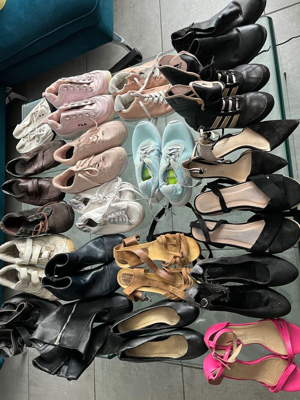 lot de 30 chaussures d occasion taille 35 &agrave; 40 Chaussures enfants
