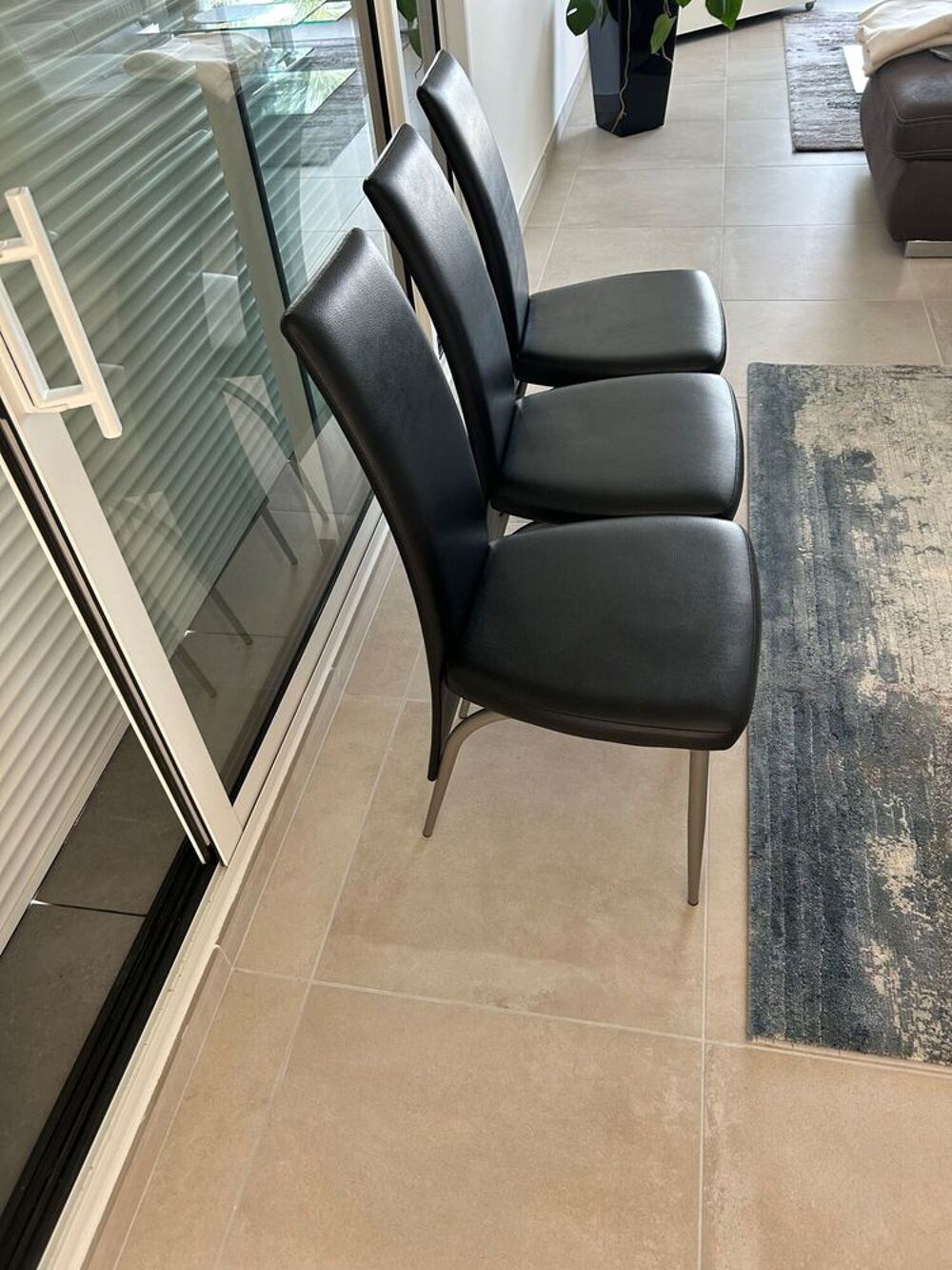 lot de 6 chaises en cuir Meubles