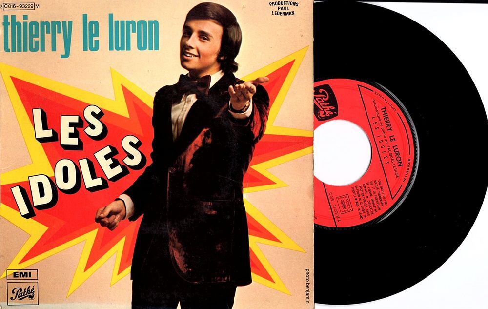 45 trs Thierry LE LURON "Les idoles" CD et vinyles
