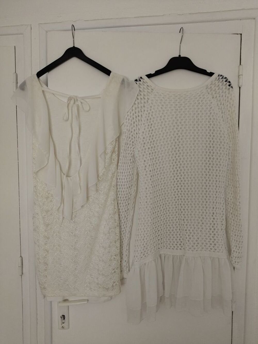 Lot 2 robes blanches Vtements