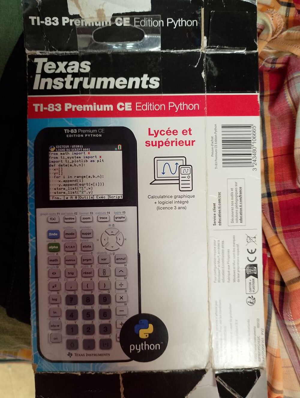 Calculatrice Texas Instrument TI 83 CE PREMIUM - NEUVE Matériel informatique