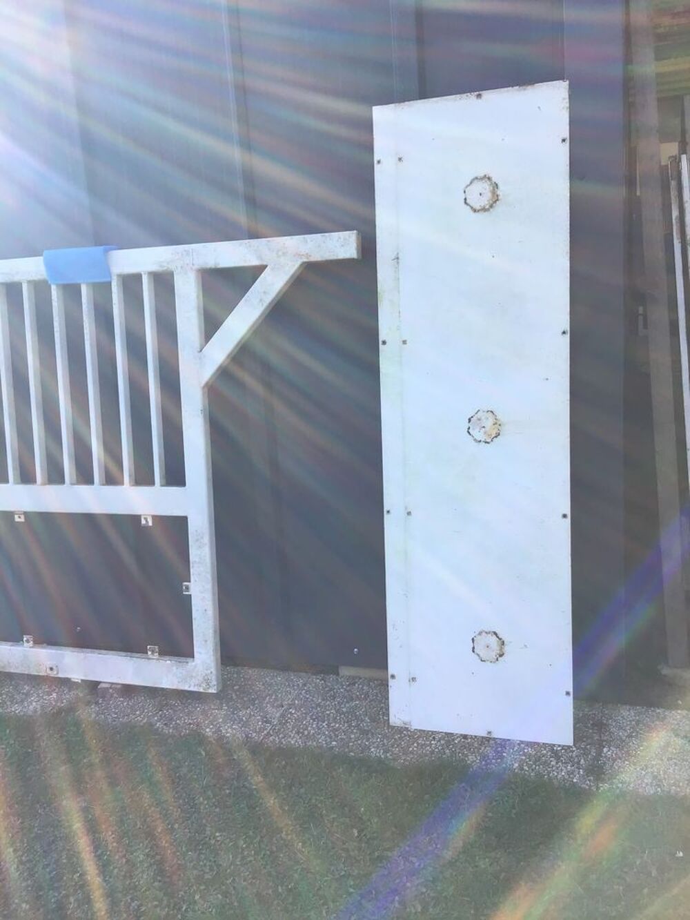 Portail coulissant m&eacute;tal Bricolage