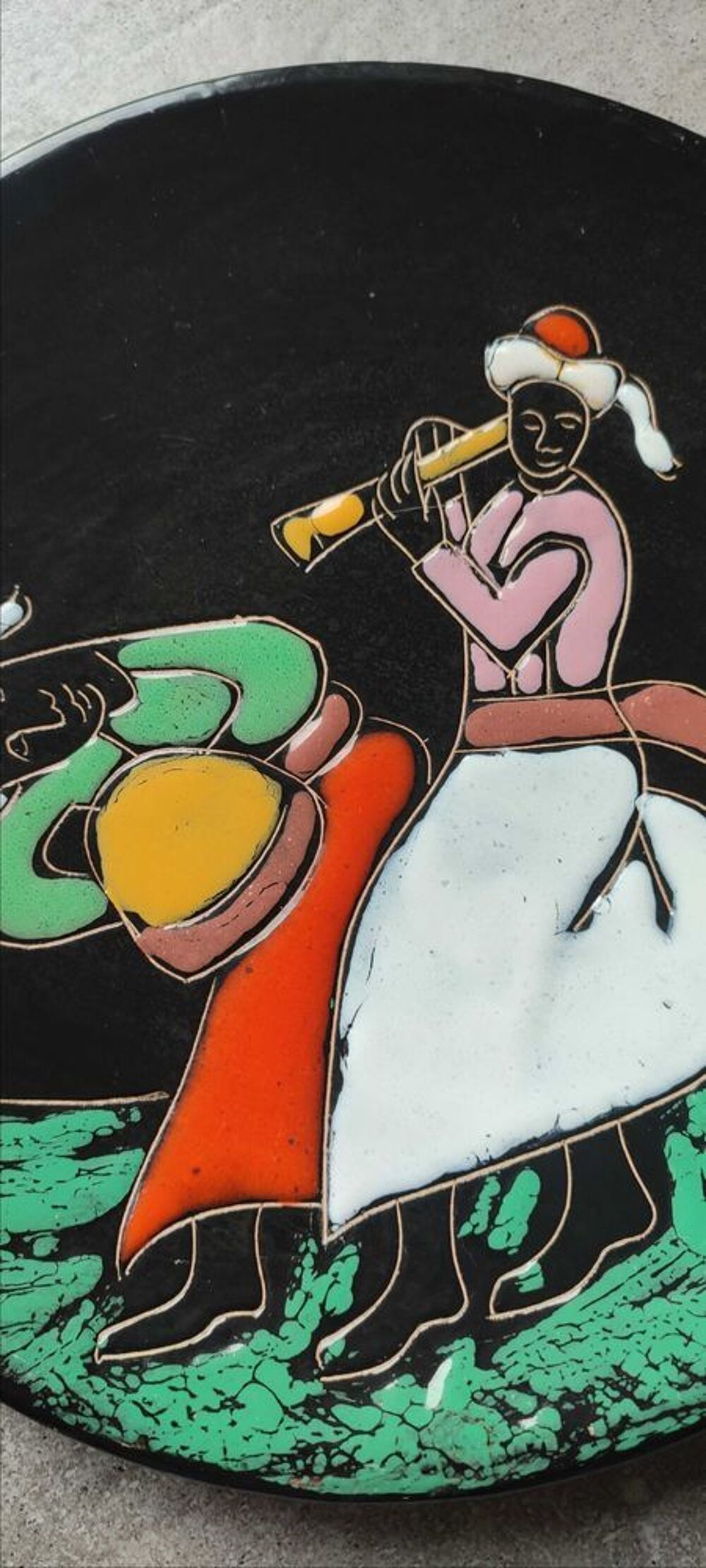 Paire d'assiettes murales vintage Nabeul (Ann&eacute;es 50/60) 
