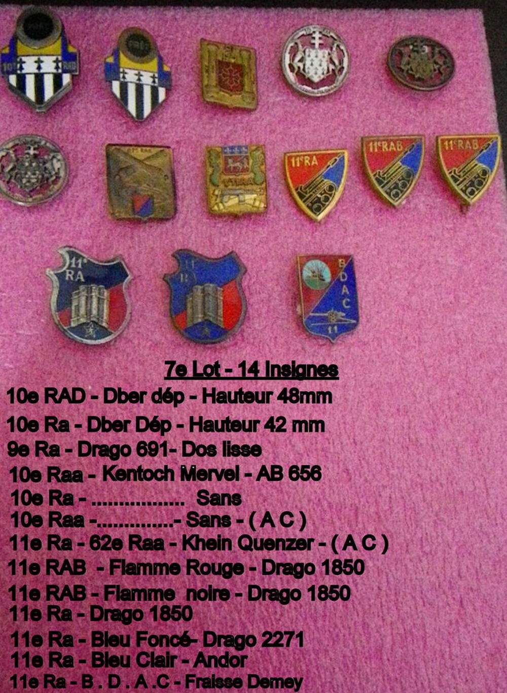 insignes militaires 