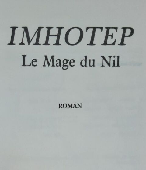 roman  IMHOTEP le mage du Nil     par MONTLAUR Pierre 2 Pontoise (95)