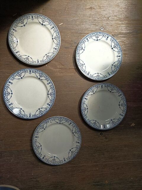 Assiette plate terre de fer Balzac dpc 08239395 ancienne 40 Ploubazlanec (22)