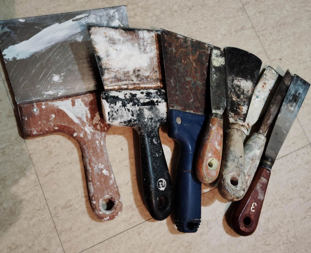 lames et couteaux &agrave; enduire au choix et &agrave; la pi&egrave;ce Bricolage