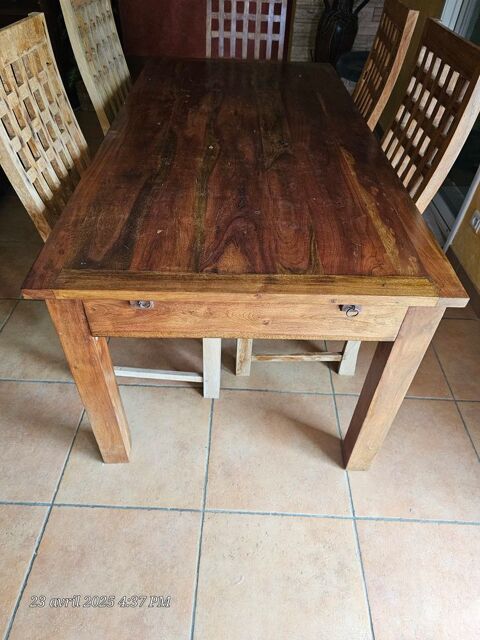 Magnifique table de salon en palissandre 500 Calvisson (30)