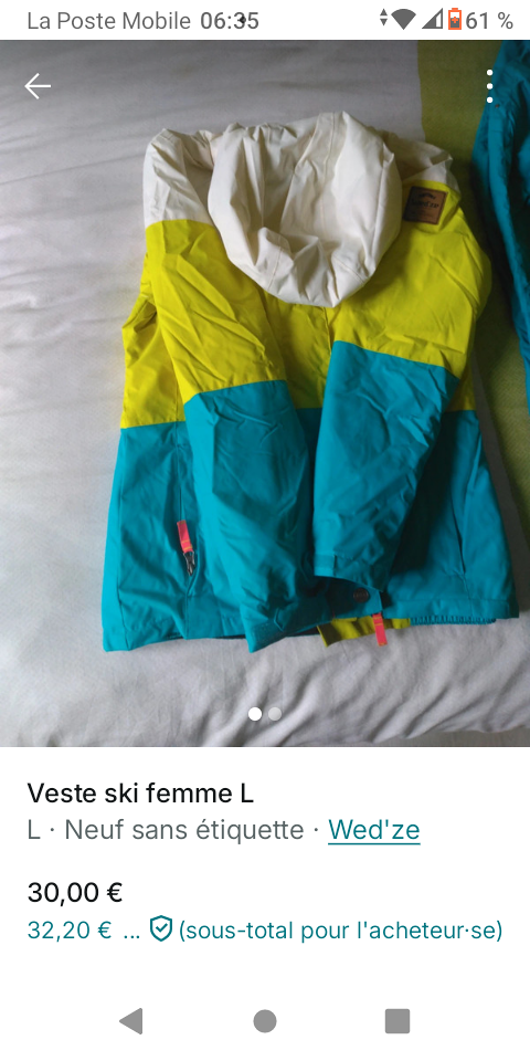 Veste et pantalon de ski 50 Notre-Dame-de-Gravenchon (76)