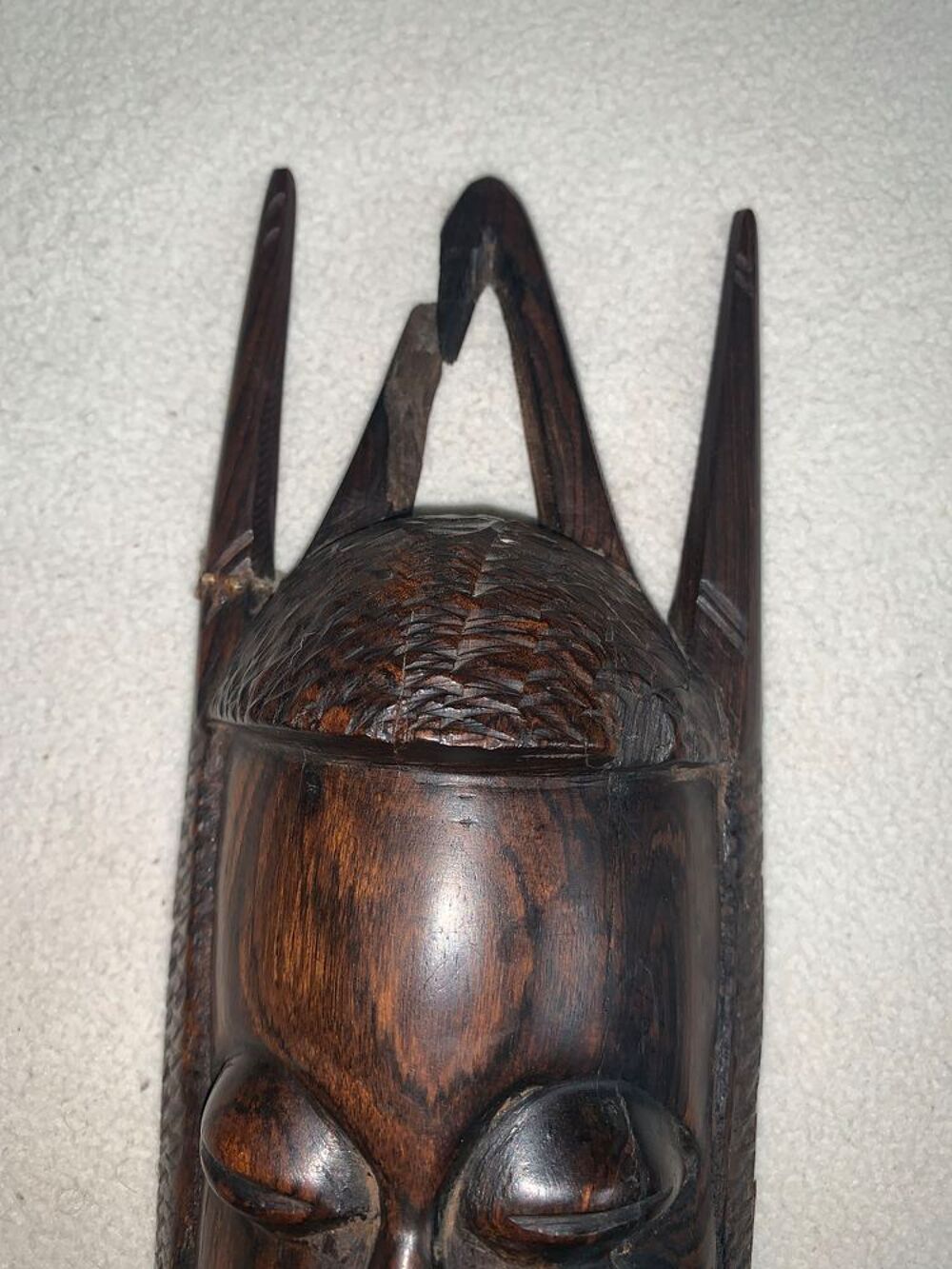 Masque africain bois d'ebene Décoration