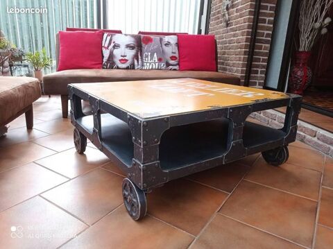 table basse de salon style loft...atelier...indusrie 70 Rches (59)