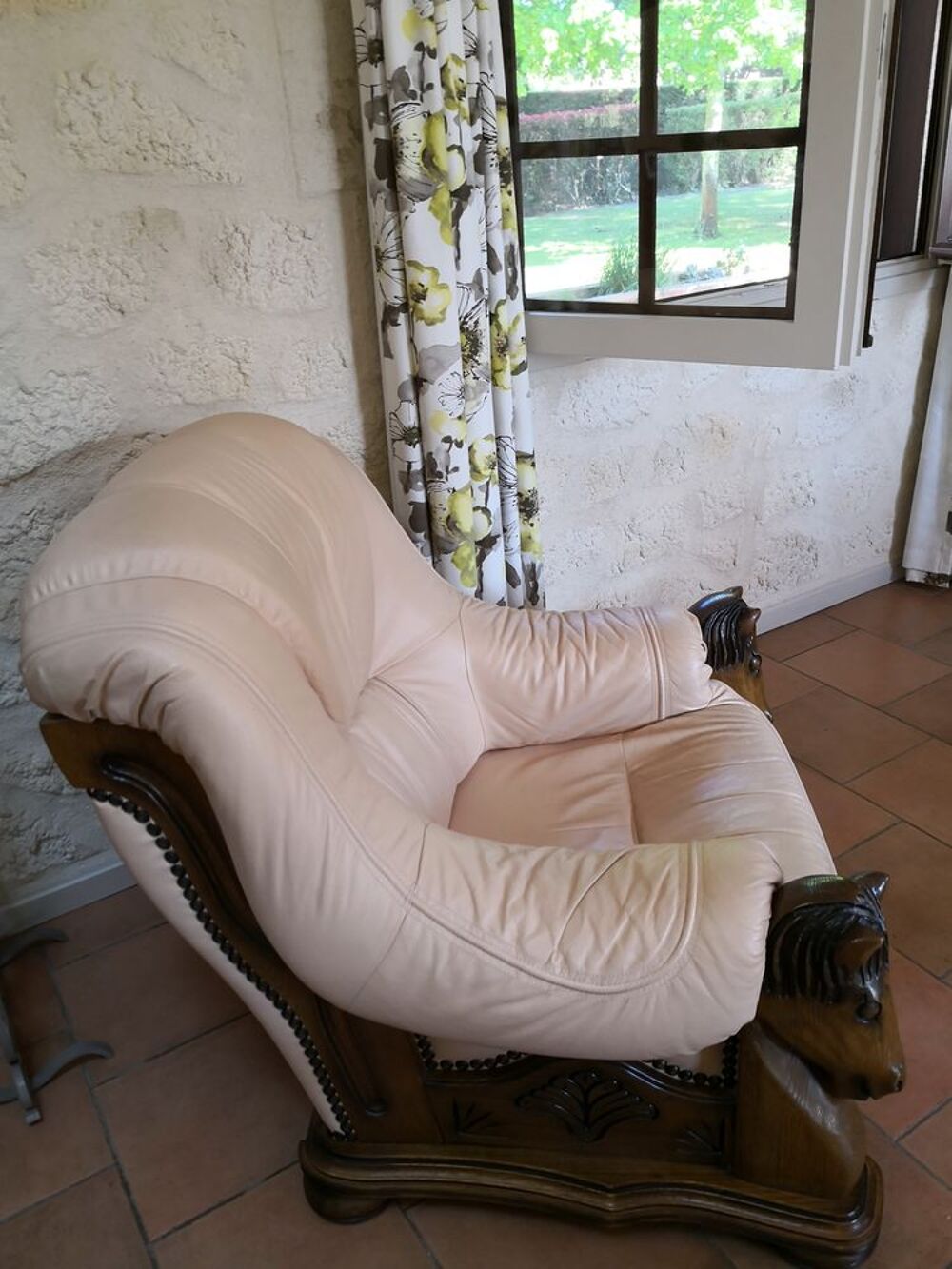 lot de 2 fauteuils en cuir () Meubles