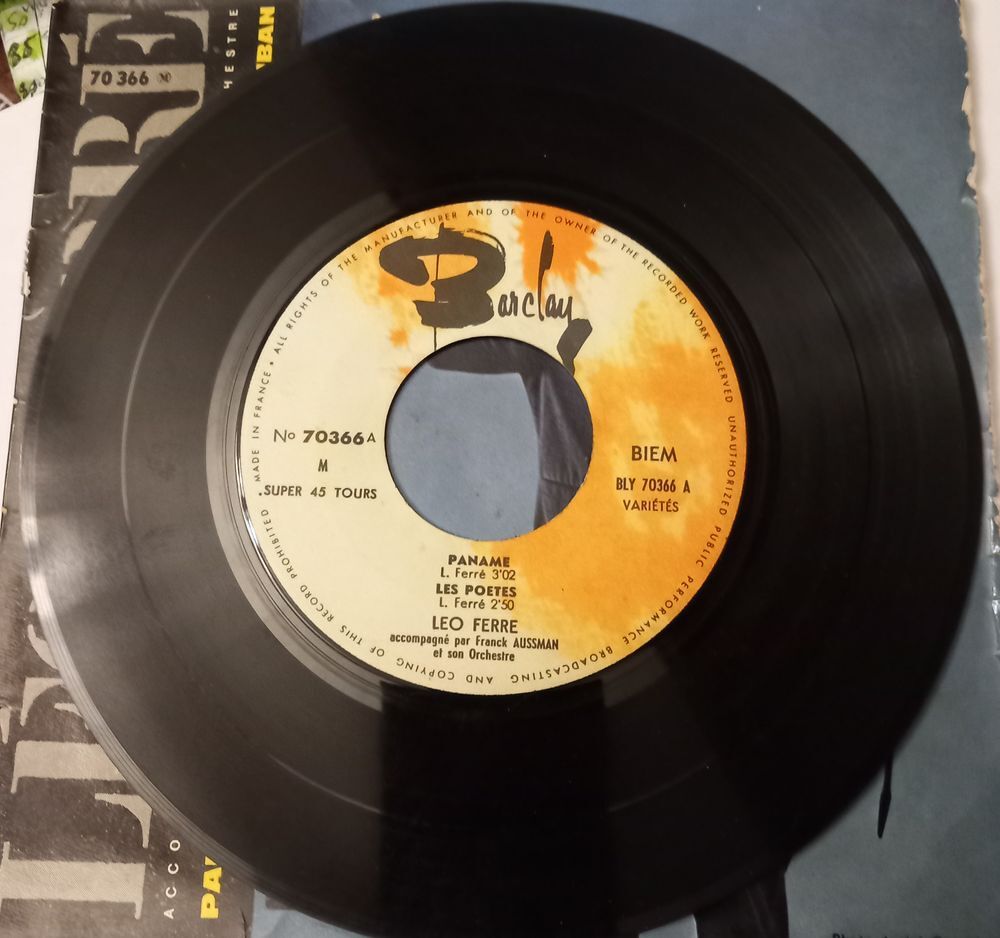 LEO FERRE / 2 X DISQUES VYNIL 45 TOURS CD et vinyles