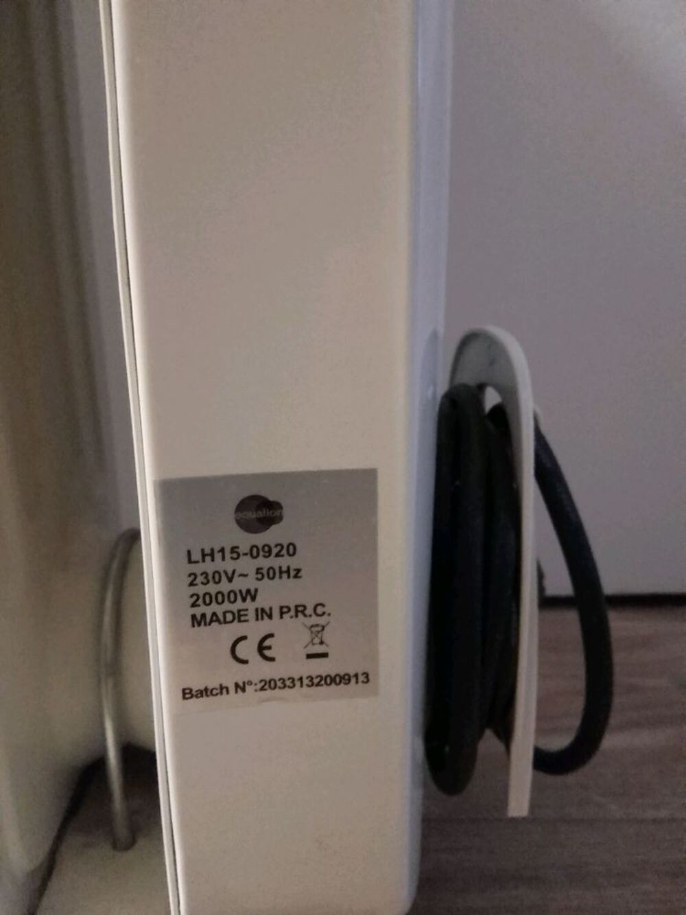 Radiateur &agrave; bain d'huile 2000W Electroménager