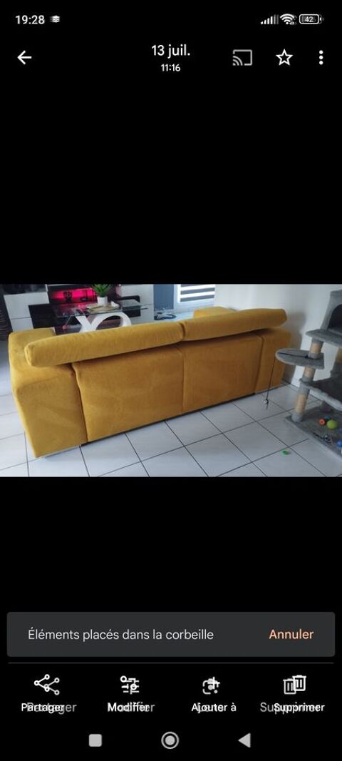 Canap� moutarde 280 Haguenau (67)