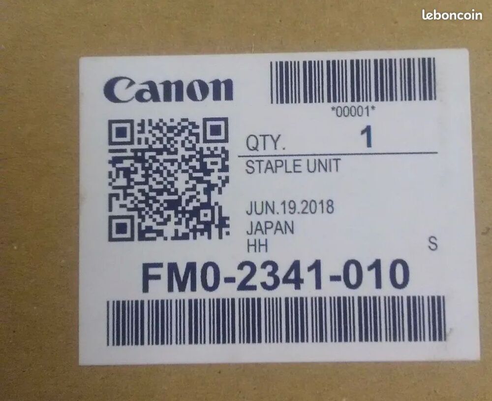 Lot de 2 pi&eacute;ces pour copieur CANON
Matériel informatique