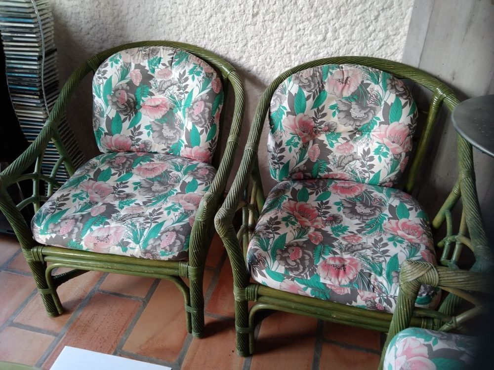 canap&eacute; e fauteils en rotin Meubles