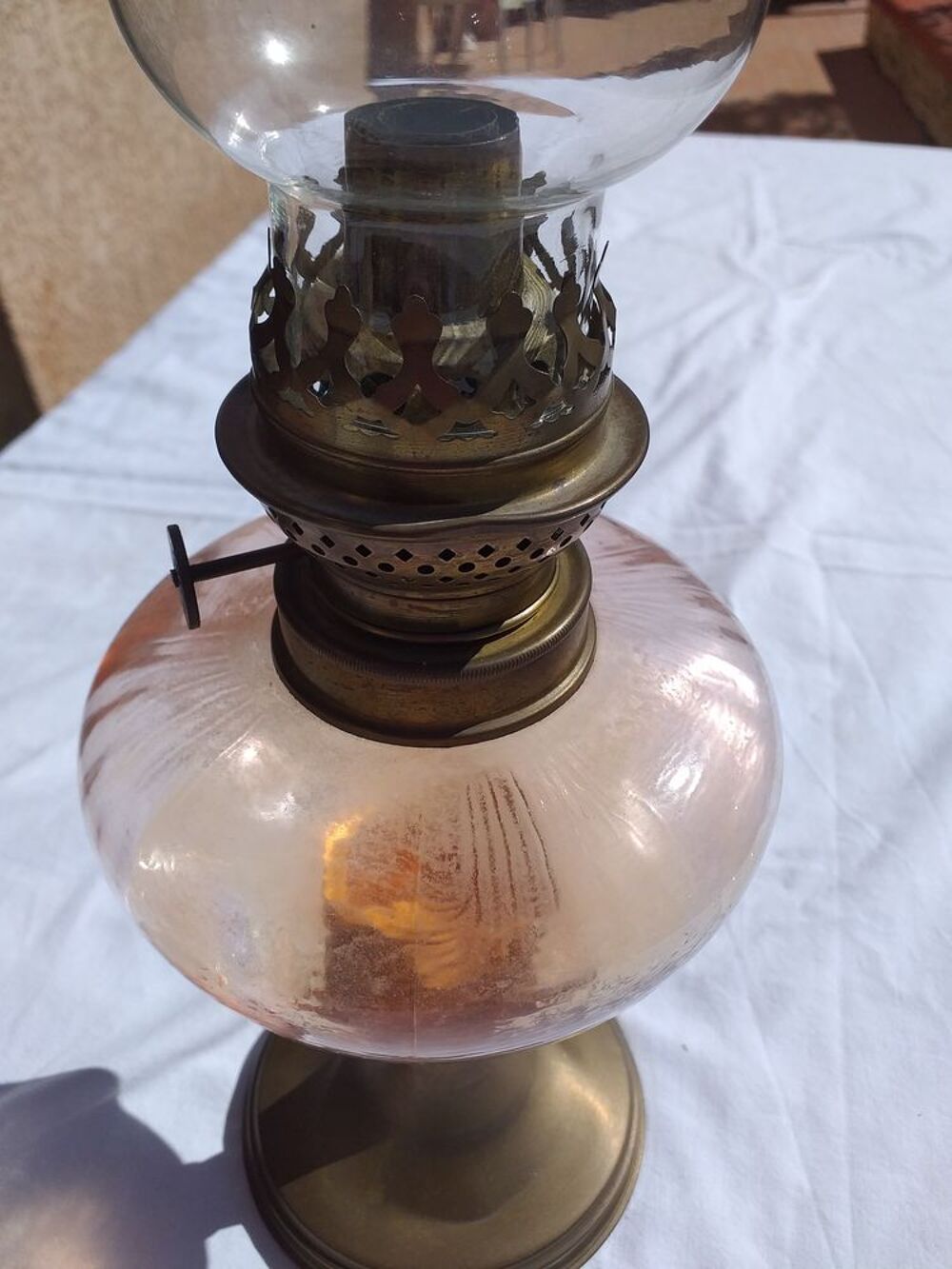 LAMPE PETROLE EN VERRE Décoration