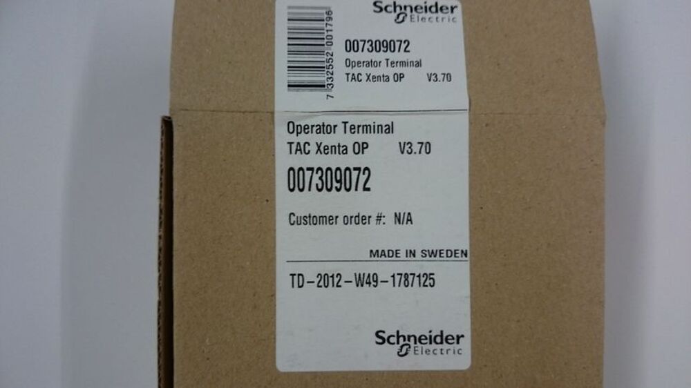 terminal Schneider electric tac xenta op 007309072 neuf Matériel informatique