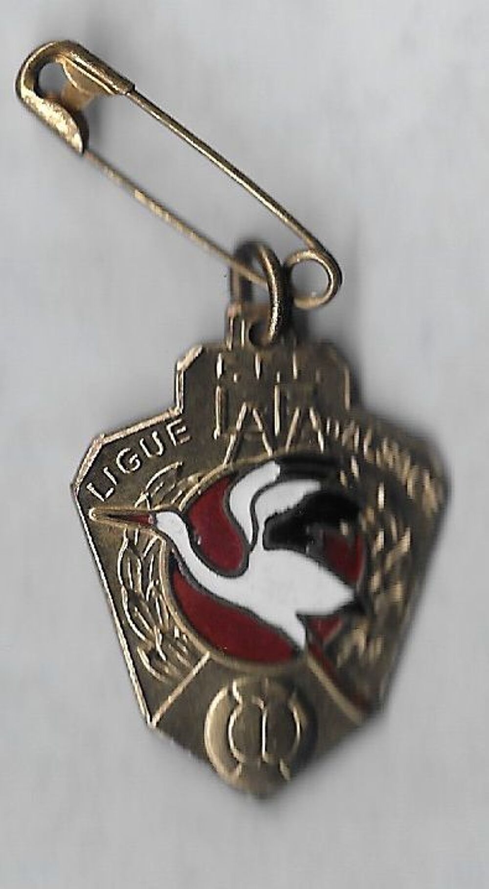 rare vintage m&eacute;daille football or LAFA 