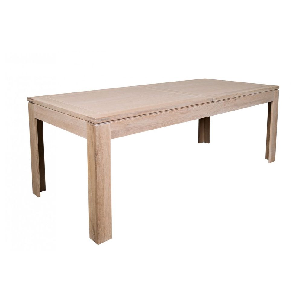 table en ch&ecirc;ne blanchi Meubles