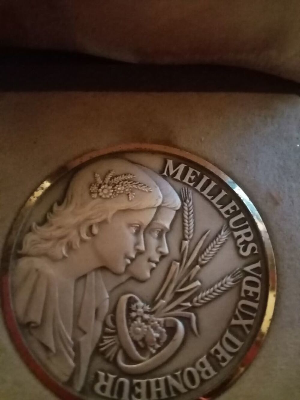 Medaille bronze argent&eacute; J BALMI Bijoux et montres