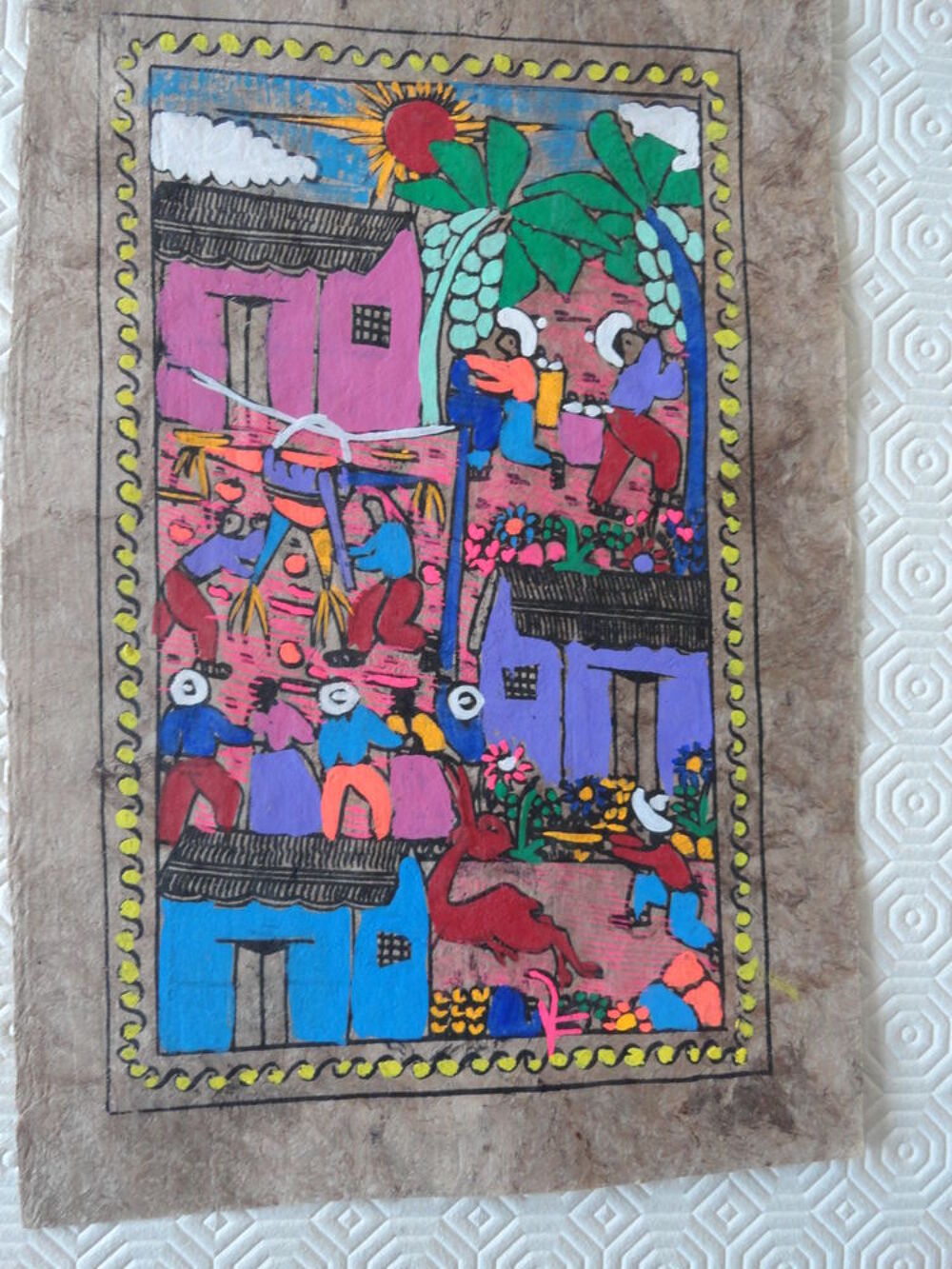 Peinture artisanale du GUATEMALA Décoration
