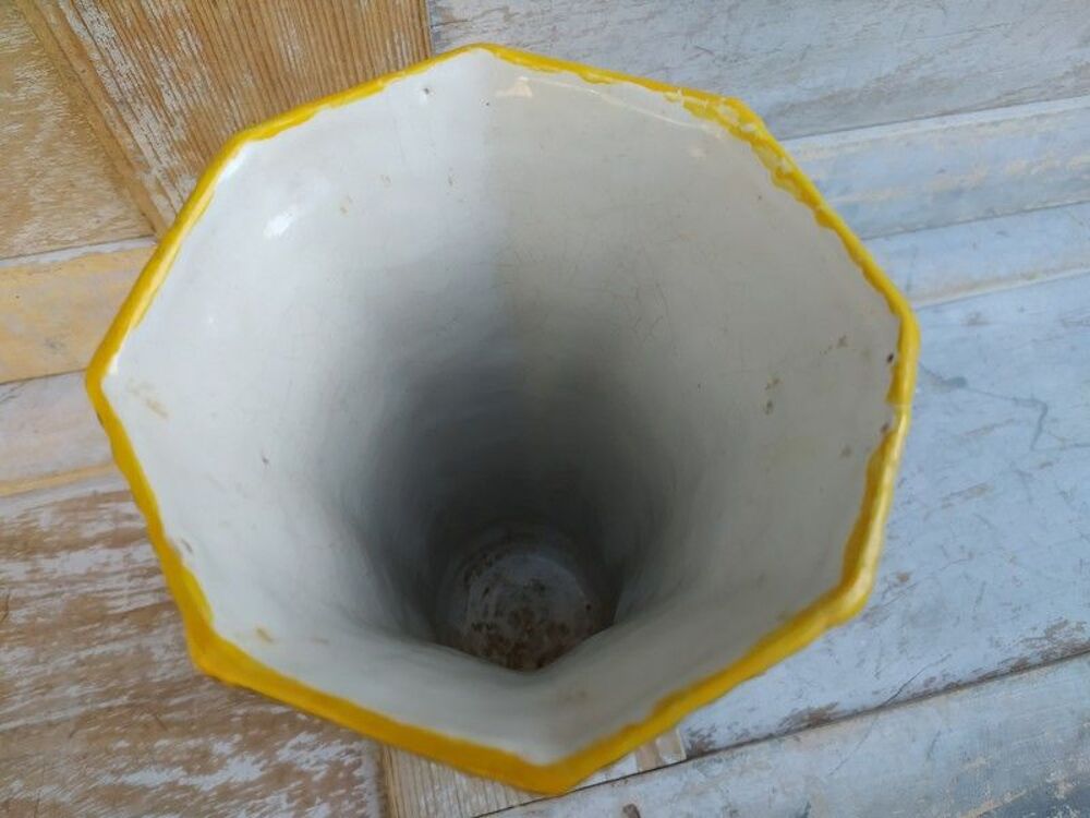Grand Vase Desvres Fourmaintraux Fr&egrave;res Bleu Cobalt Décoration