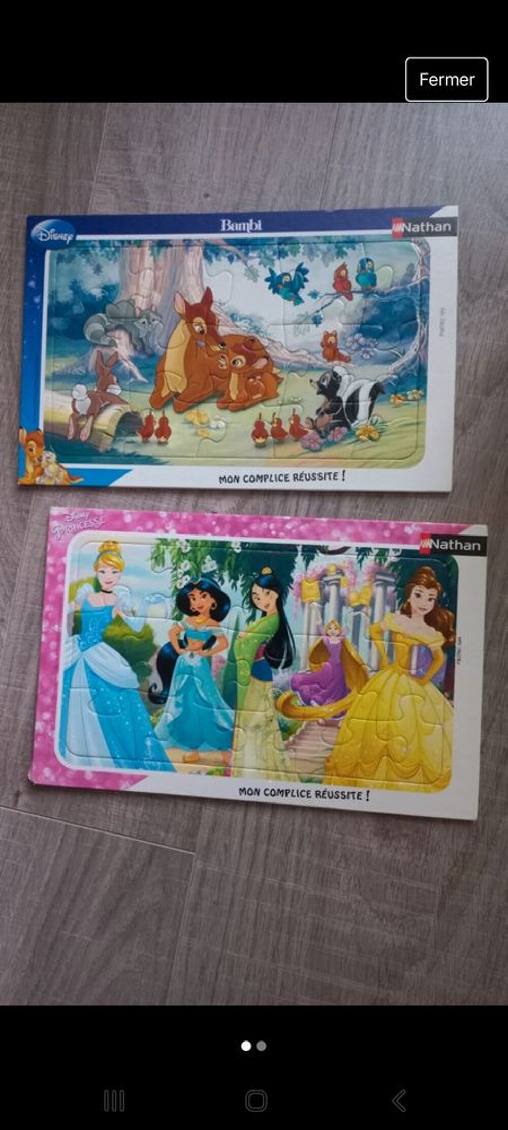 Lot de 2 puzzles disney Jeux / jouets