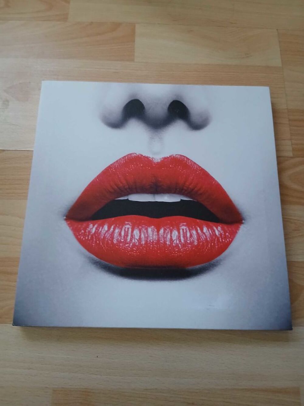 Tableau toile d&eacute;co l&egrave;vres rouges €" style moderne Décoration