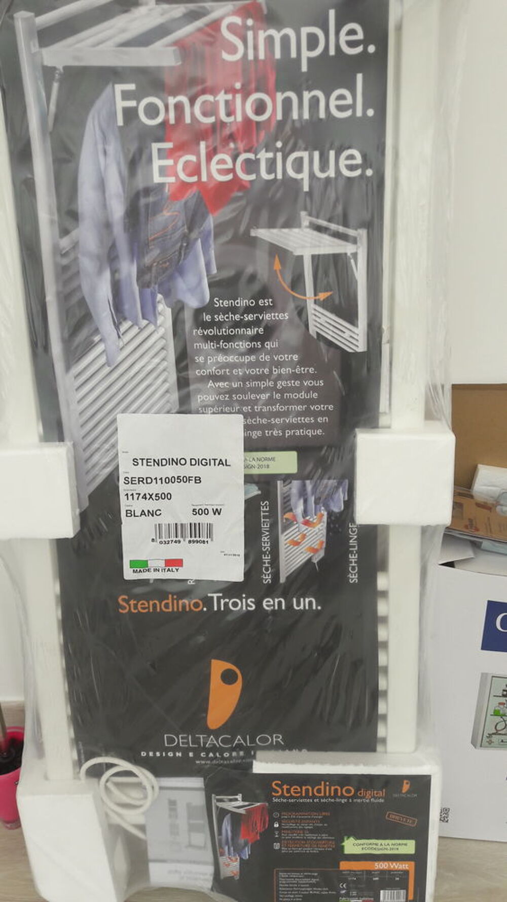 Radiateur &agrave; inertie DLTACALOR pour salle de bain 135€ Electroménager