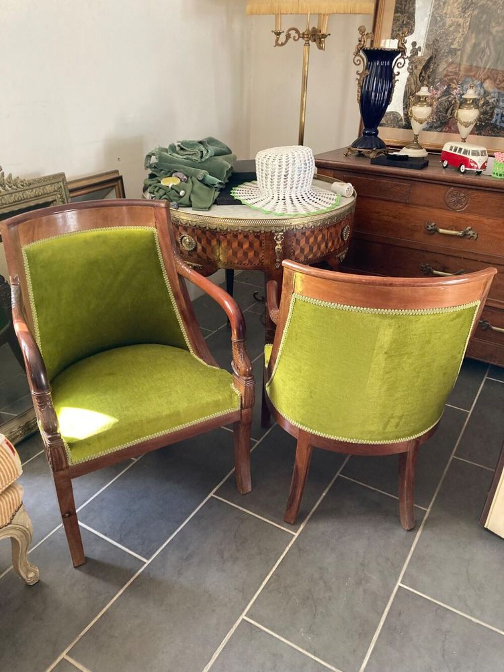 Fauteuils Louis Philippe en acajou Meubles
