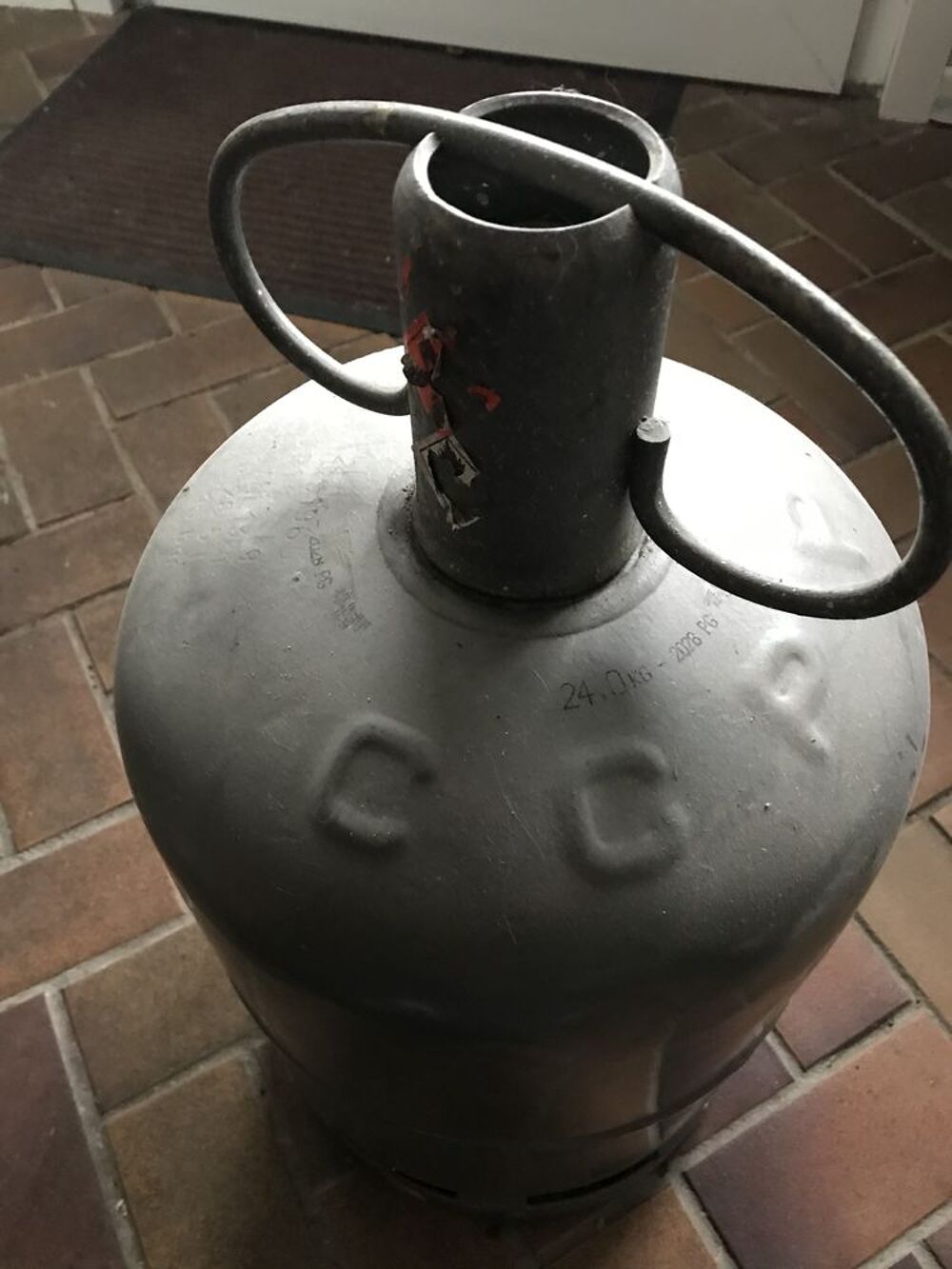 Bouteille de gaz grise Bricolage