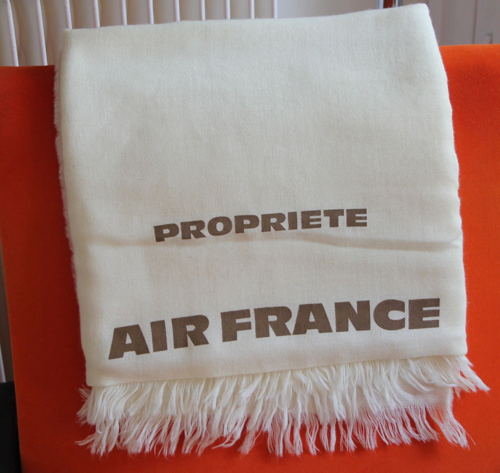 Couverture plaid AIR FRANCE vintage 