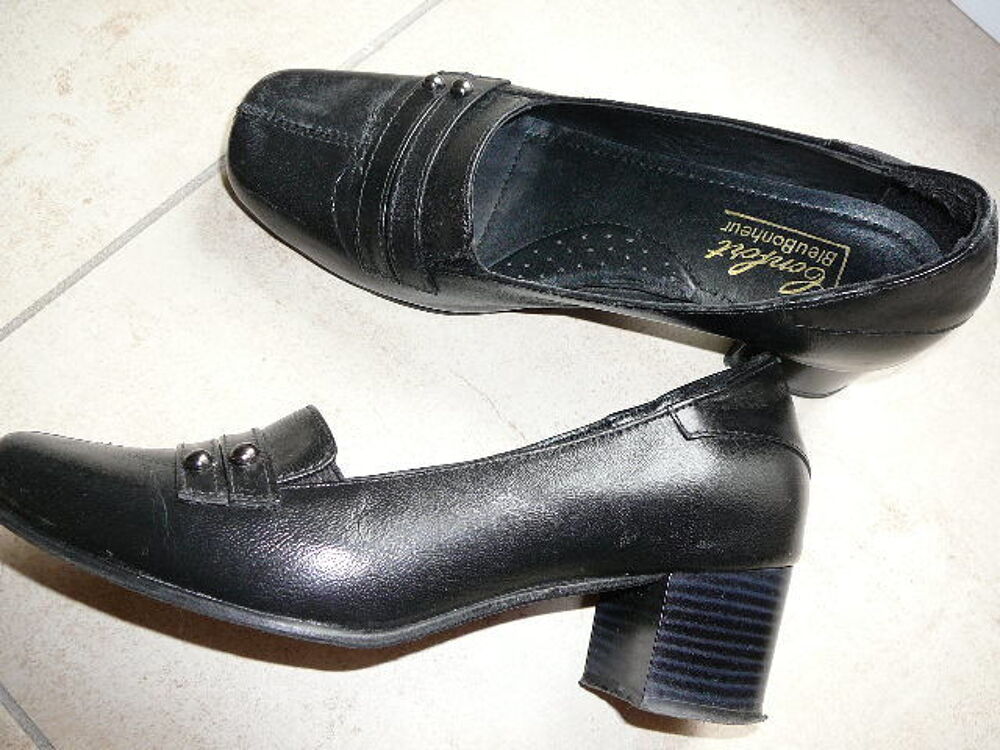 ESCARPINS CUIR ETAT NEUF - 38 Chaussures
