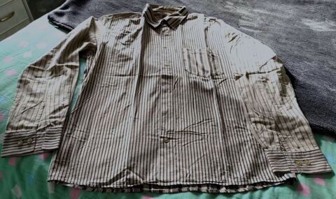chemise homme habill�e, beige ray�e noire T XL 8 Florange (57)