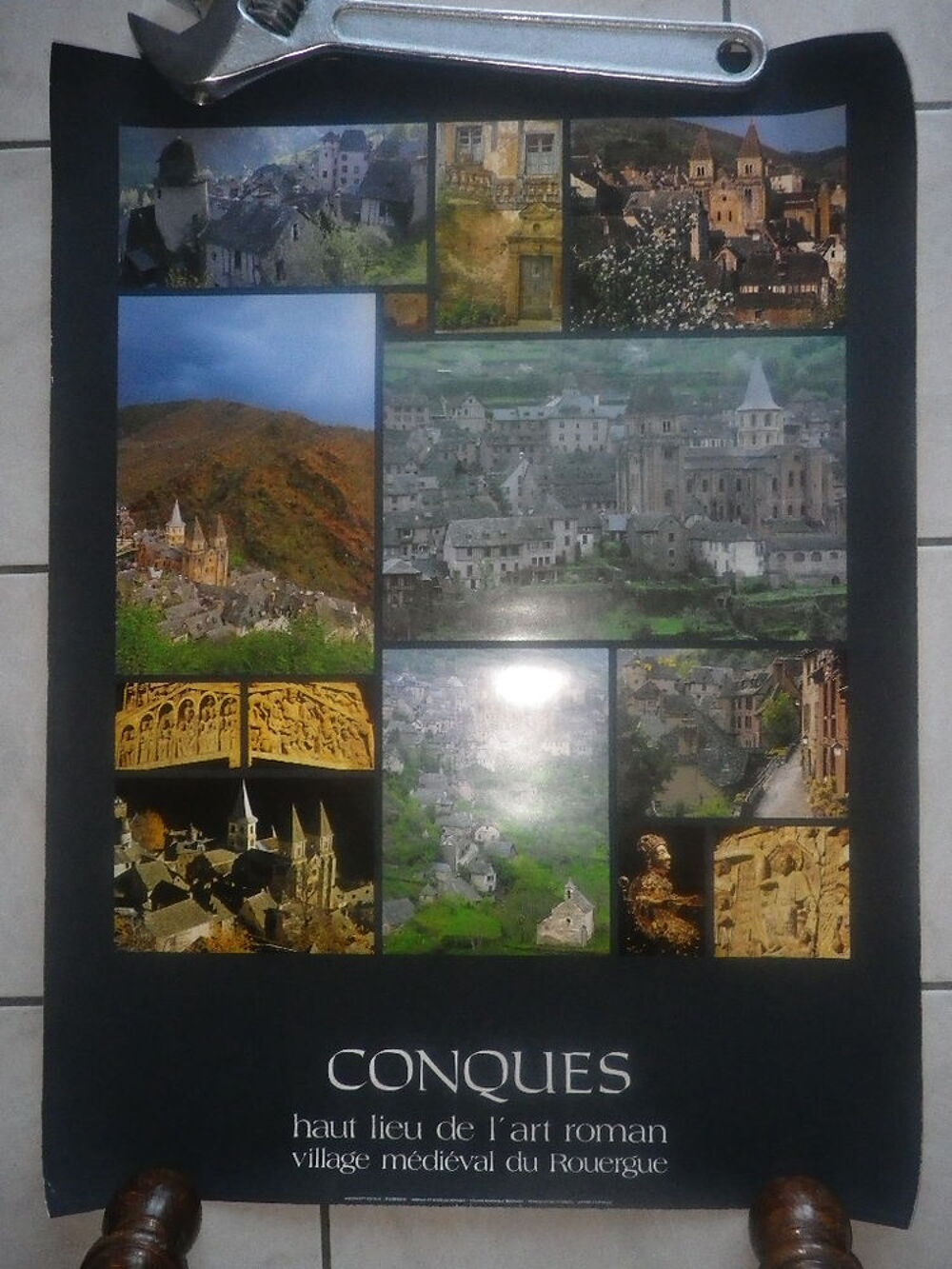 Poster Conques (Aveyron) Décoration