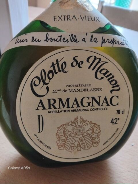 Bas Armagnac Clotte de Manon - Ancienne bouteille carton Enghien-les-Bains (95)