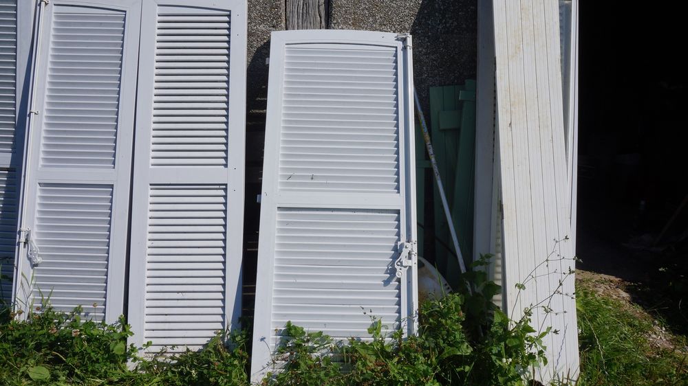 paires de volets persienn&eacute;s PVC neufs Bricolage