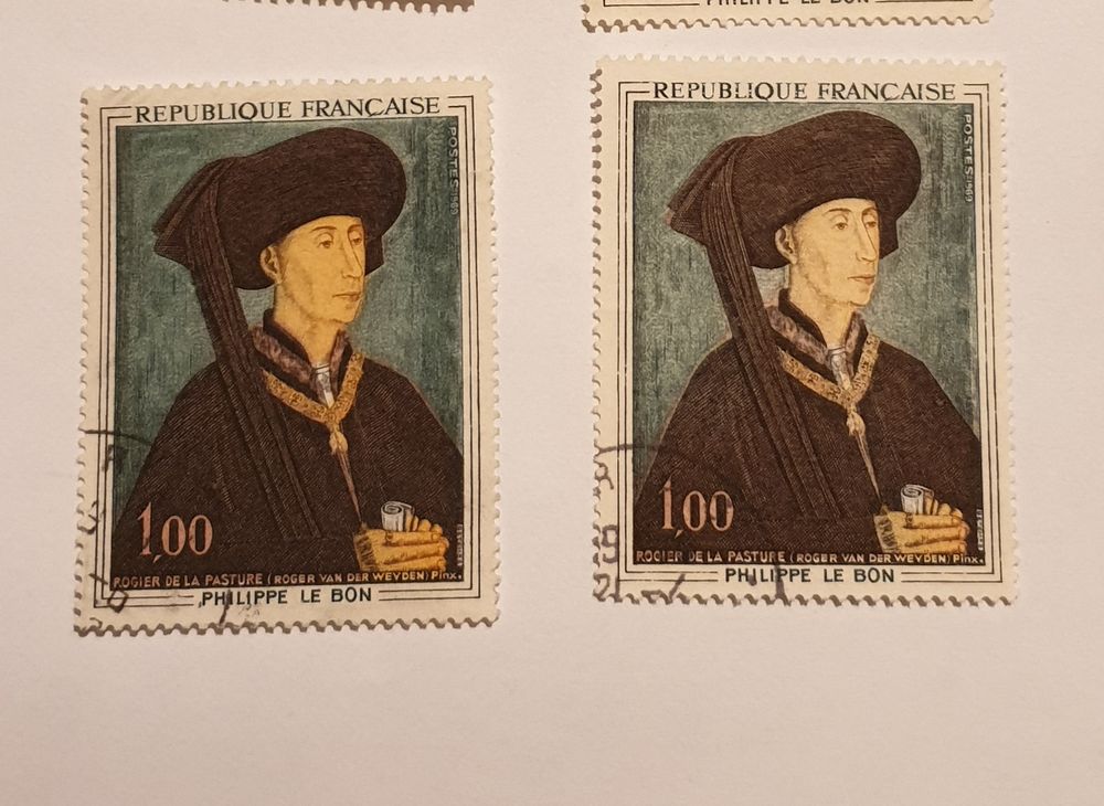 timbres France 1969 Philippe le Bon -lot 0.22 euro 